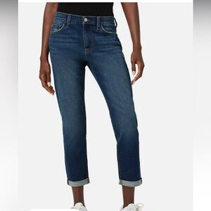 Hudson Jeans Natalie Womens Mid Rise Slim Boyfriend Jeans size 28 folded hem